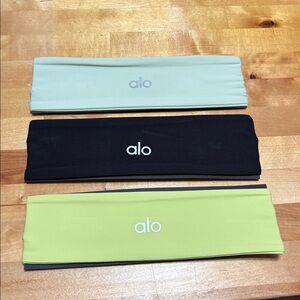 NEW 🖤💚ALO Yoga Black and Yellow Headbands